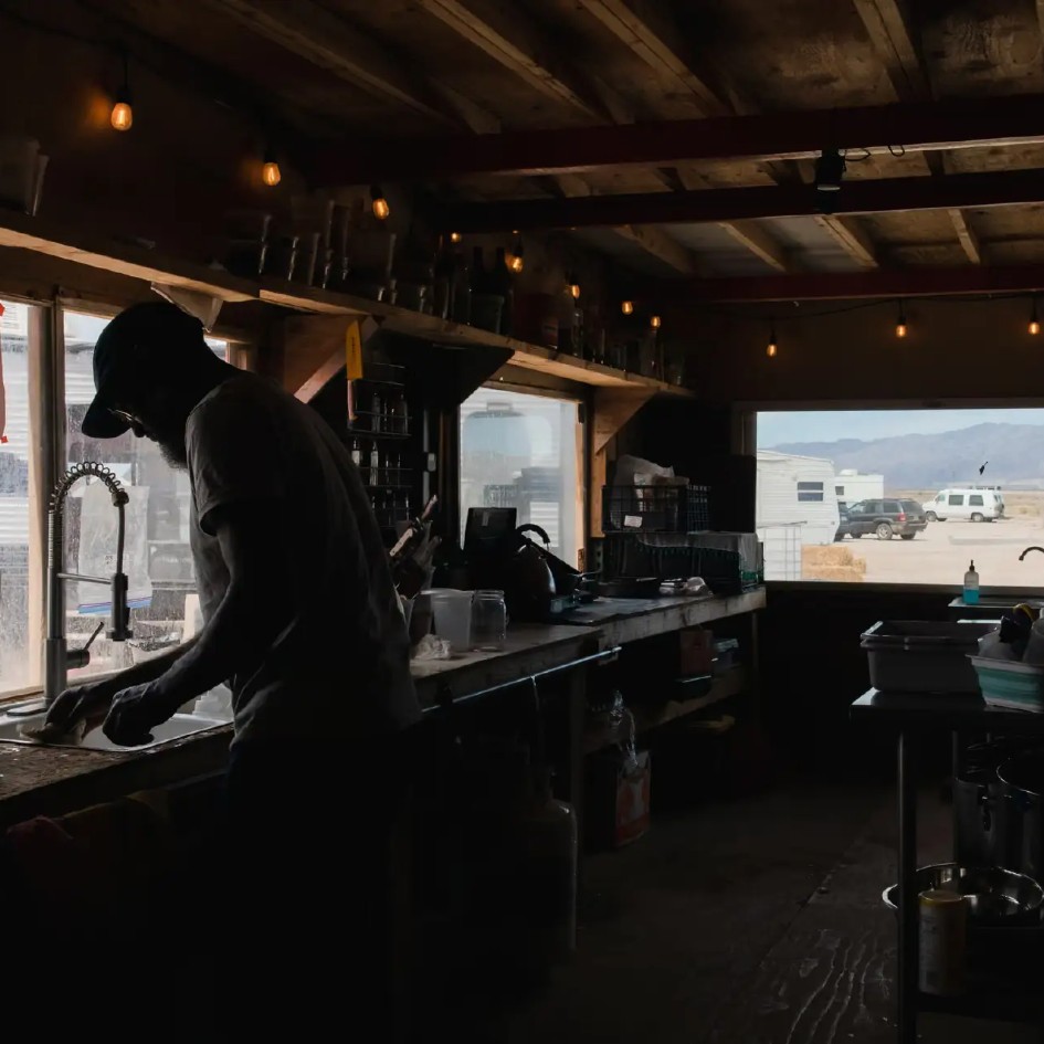 Why are people flocking to a 'college' in the middle of the desert?